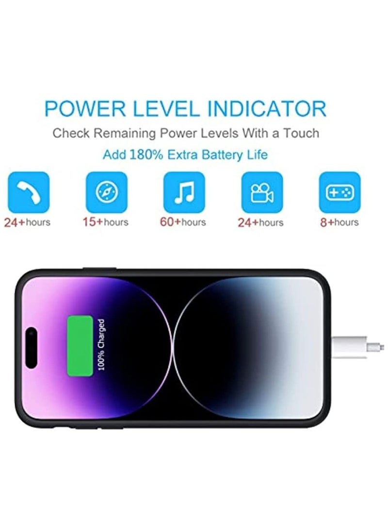 Battery Case for iPhone 14 Pro 7000mAh Slim Portable Protective Charging Case Rechargeable Battery Pack Charger Case - Image 3