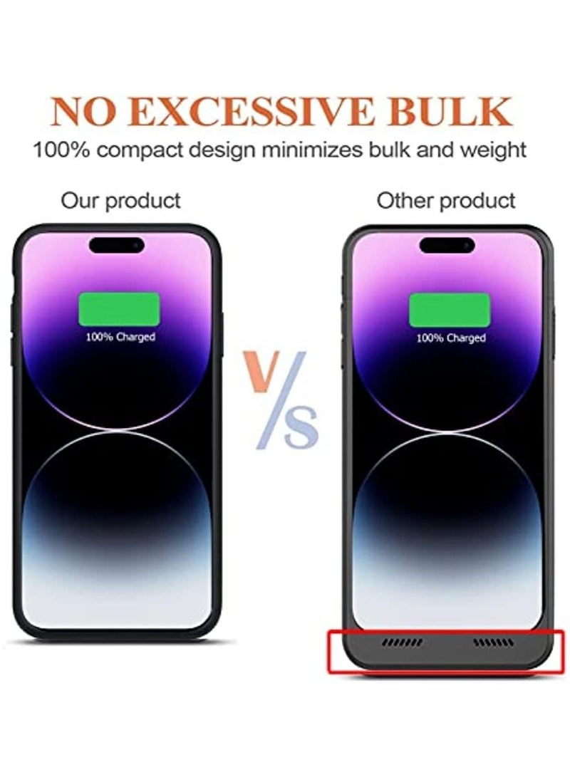 Battery Case for iPhone 14 Pro 7000mAh Slim Portable Protective Charging Case Rechargeable Battery Pack Charger Case - Image 2