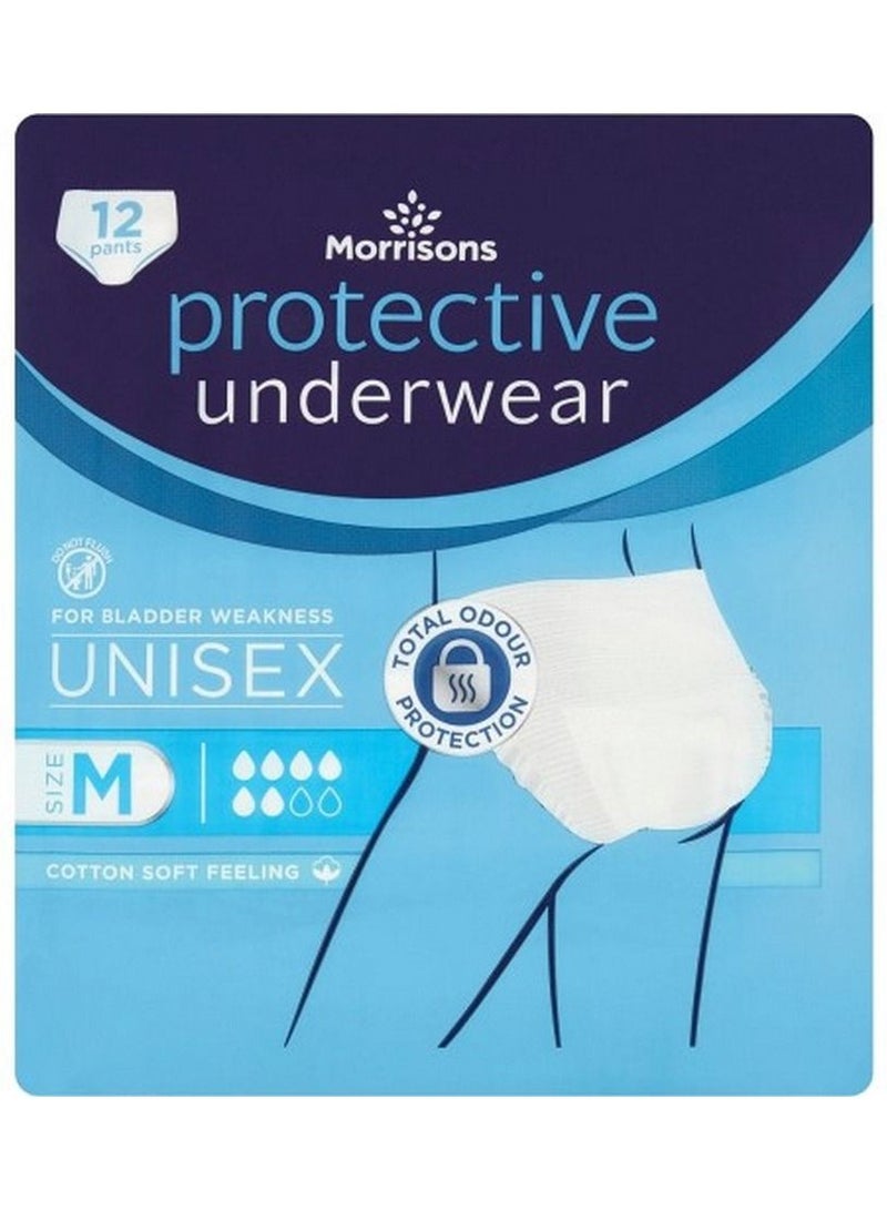 Protective Underwear Unisex Size Medium 12 Pcs Pack