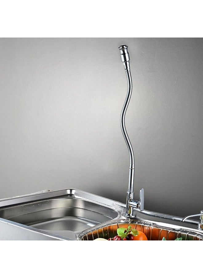 Inchant - Single Lever Flexible Pull Out Kitchen Water Tap Sink Faucet Single-Tube Cold Water Basin Taps Vanity Vessel Faucets Deck Mount Chrome Finish - Image 1