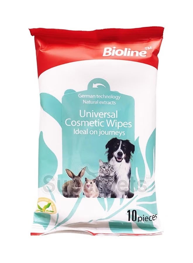 Bioline Universal Cosmetic Wipes 10Pcs - Image 4