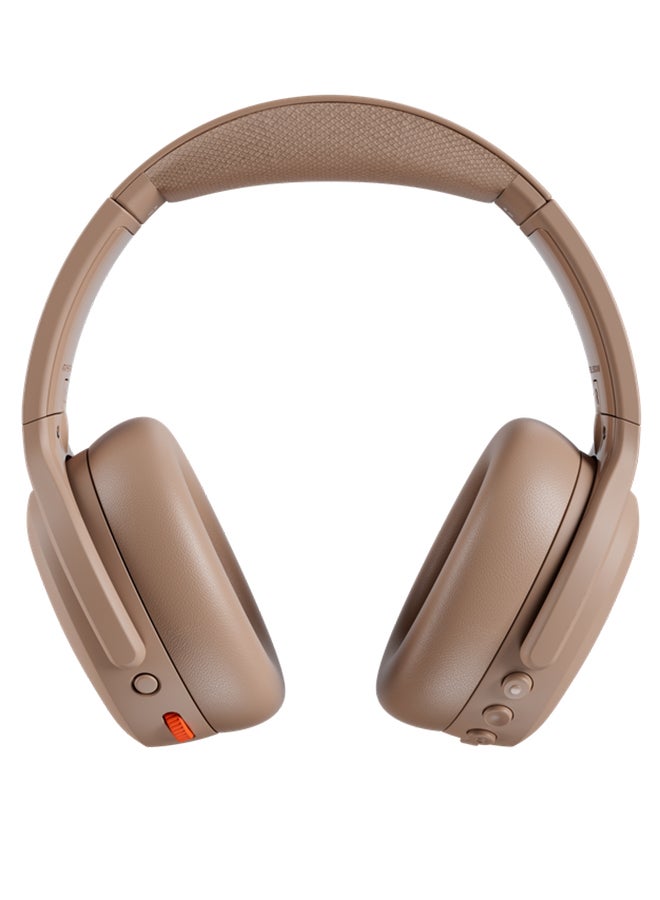 Skullcandy Crusher ANC 2 Over-Ear Noise Cancelling Wireless Headphones with Sensory Bass, 50 Hr Battery, Skull-iQ, Alexa Enabled, Microphone, Works with Bluetooth Devices - Primer Tan - Image 2