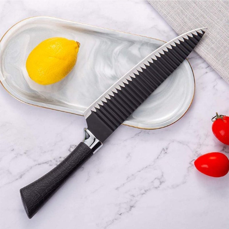 Florisca 6 Pieces Professional Kitchen Knife Set High Carbon Stainless Steel Knives with Ergonomic NonSlip Handle FoodSafe Dishwasher Safe Set of 6 - Image 2