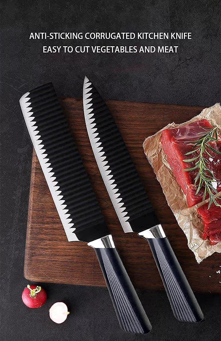 Florisca 6 Pieces Professional Kitchen Knife Set High Carbon Stainless Steel Knives with Ergonomic NonSlip Handle FoodSafe Dishwasher Safe Set of 6 - Image 4