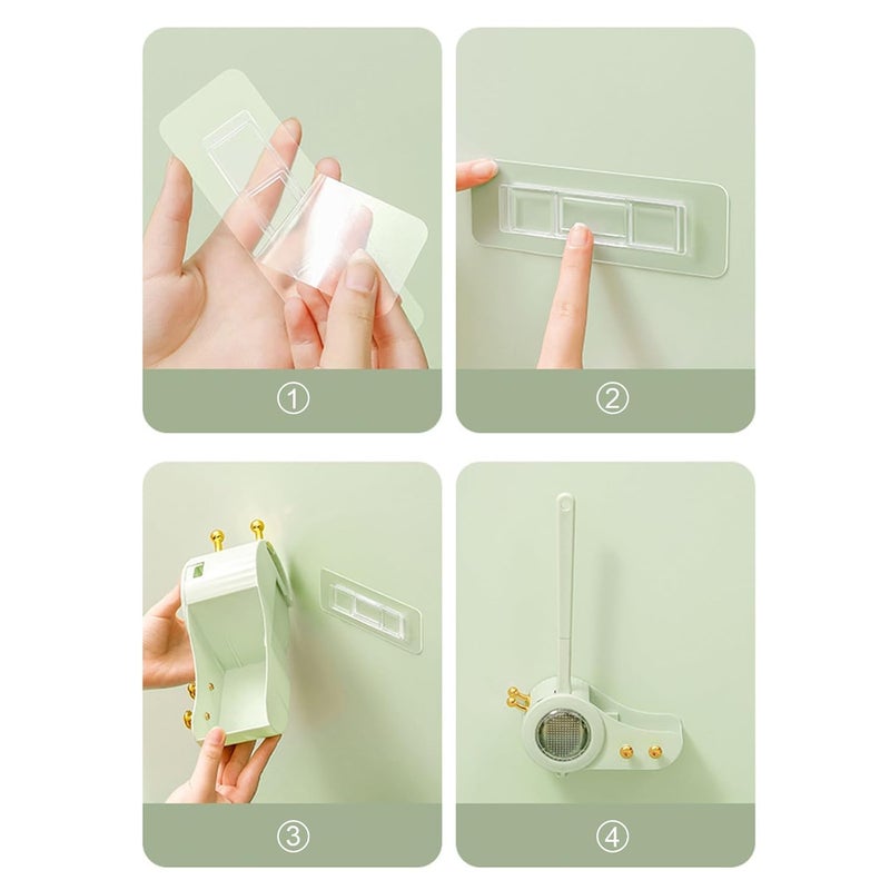 Cozron Cozron Snail Shape Wall Mounted Toilet Brush with Holder Snail Shape Storage Rack Household Cleaner Tool for Bathroom Accessory Toilet Cleaning Brush - Image 4