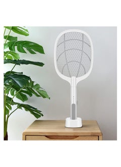 Electric Bug Zapper Racket, Mosquito Killer, Fruit Fly Swatter Zap, Two-In-One USB Rechargeable Electronic Swatter Pest Control