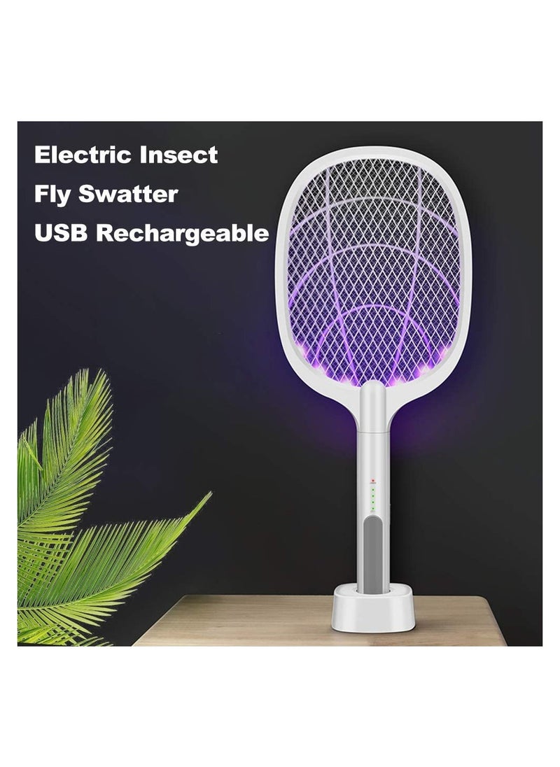 Generic - Electric Bug Zapper Racket, Mosquito Killer, Fruit Fly Swatter Zap, Two-In-One USB Rechargeable Electronic Swatter Pest Control - Image 1