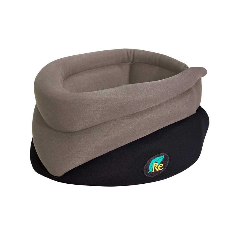 Caldera وسادة عنق كالدييرا ريليف - دعامة عنق ناعمة لآلام العنق والدعم، دعامة عنق مريحة للنوم، دعامة عنق لدعم العنق للسفر، القراءة والاسترخاء - كبير، جرانيت - Image 3