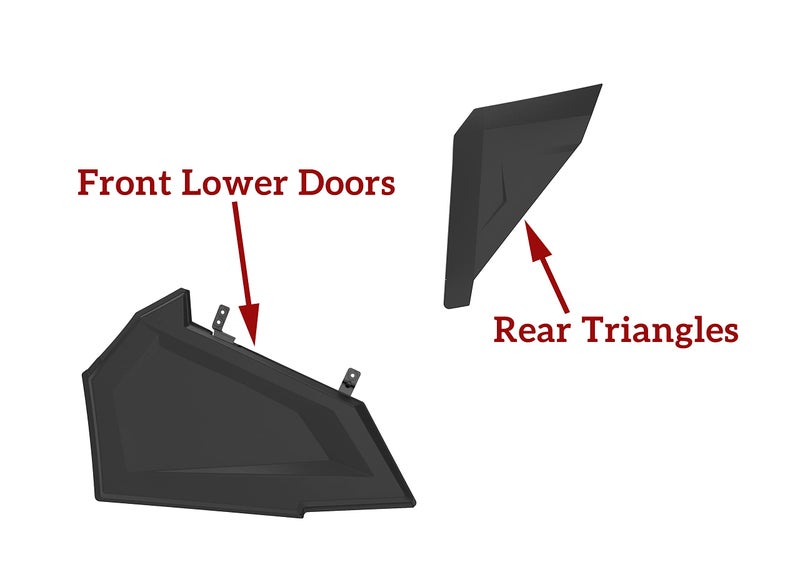 SAUTVS Lower Door Panels for Polaris RZR 900 50 inch, 50" Lower Door Insert Panels with Built-in Metal Frame for Polaris RZR 900/FOX/EPS/EPX XC 2015-2020 (2 Doors, Replace #2880207) - Image 5