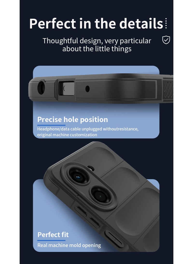 Phantom Shield Silicone Case with Anti-Scratch Soft Microfiber Lining, High Resilience Rubber Full Body Shockproof Cover Compatible with Xiaomi Redmi A5 (Dark Green) - Image 4