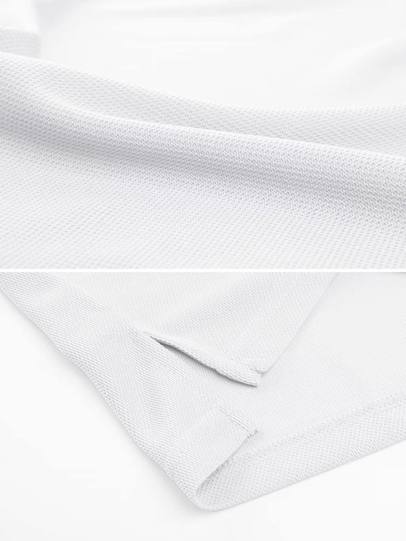 MAGCOMSEN White Polo Shirts for Men Short Sleeve Golf Collared Work Shirts Casual Shirts Quick Dry Summer Shirts XXL - Image 4