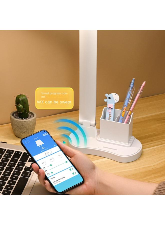 Bluejw Artificial Intelligence Voice Desk Lamp LED Dimming Folding Charging And Insertion Dual-purpose Reading Voice-activated Bedside Desk Lamp For Students And Children - Image 4