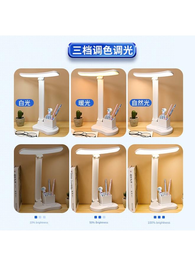 Bluejw Artificial Intelligence Voice Desk Lamp LED Dimming Folding Charging And Insertion Dual-purpose Reading Voice-activated Bedside Desk Lamp For Students And Children - Image 5