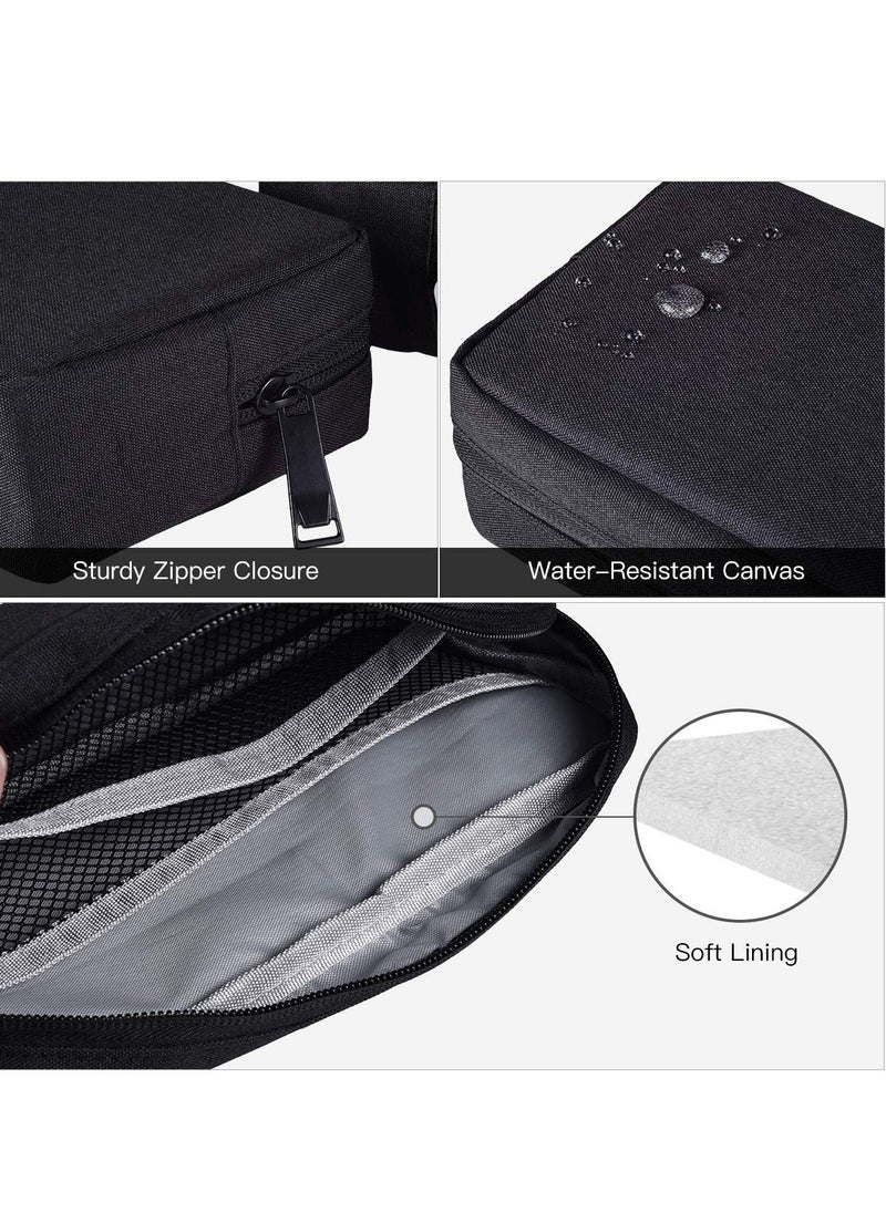 Beauenty Portable 2-Pack Electronics Organizer Case for Chargers, USB Cables, Earphones and Memory Cards, Soft Storage Bag for Travel  - Image 5