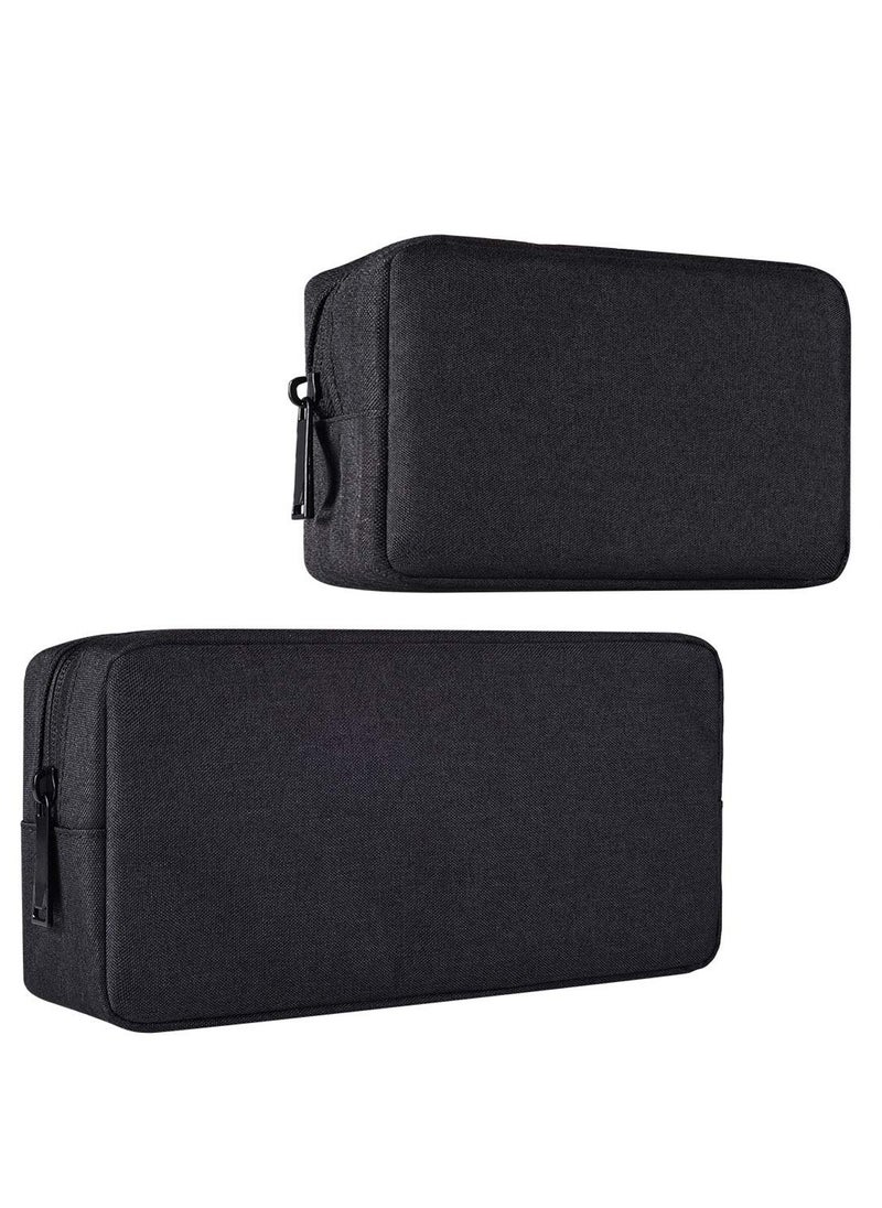 Beauenty Portable 2-Pack Electronics Organizer Case for Chargers, USB Cables, Earphones and Memory Cards, Soft Storage Bag for Travel  - Image 1