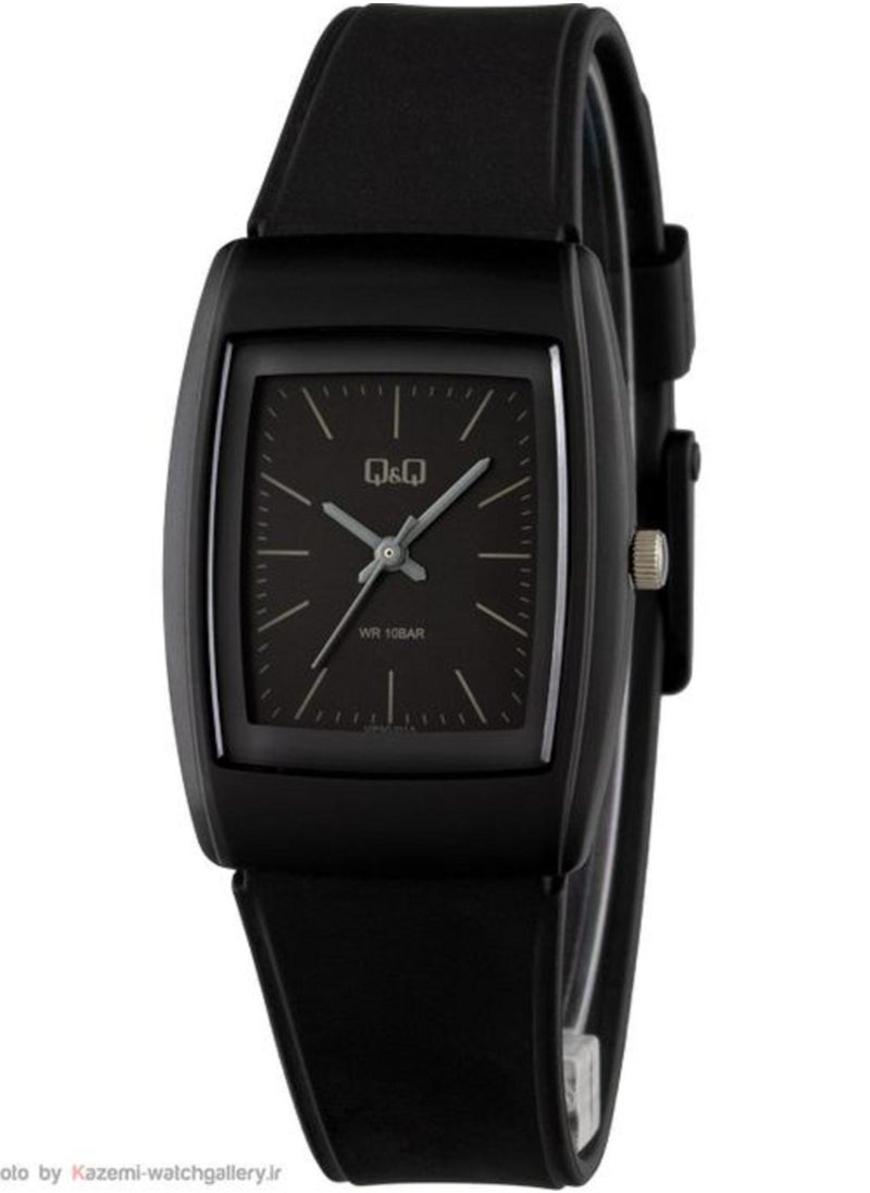 Q&Q - Q&Q Watch Unisex, Quartz Movement, Analog Display, Black Resin Strap-VP31J015Y - Image 1
