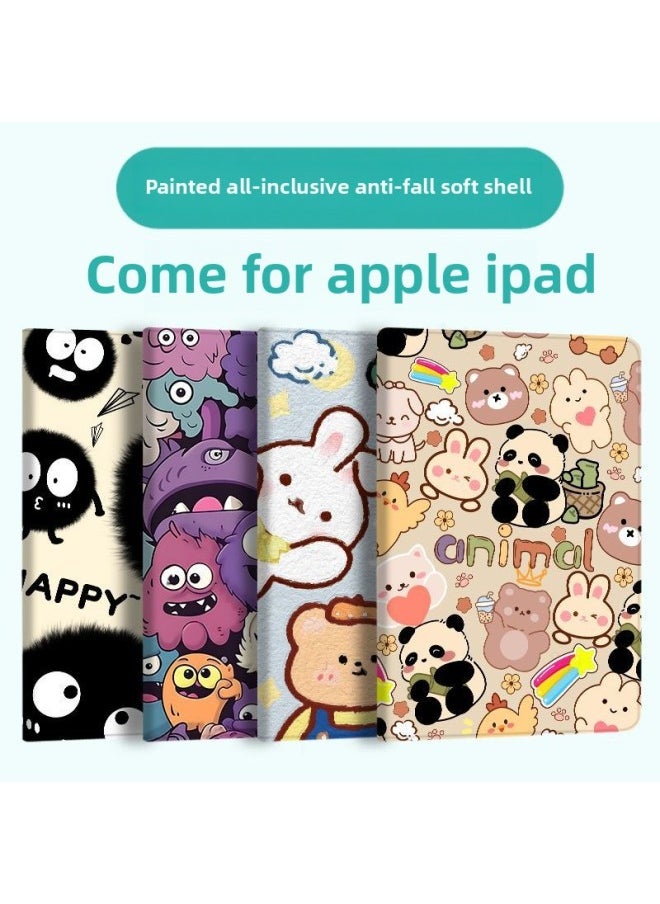 Generic - Suitable For Apple IPadair5 Protective Case Pro11 Inch Tablet Mini45 Protective Case 6 Generation Air2 Sanrio-Color:Happy Double-Applicable Model:iPad Pro11 [2024]] - Image 1