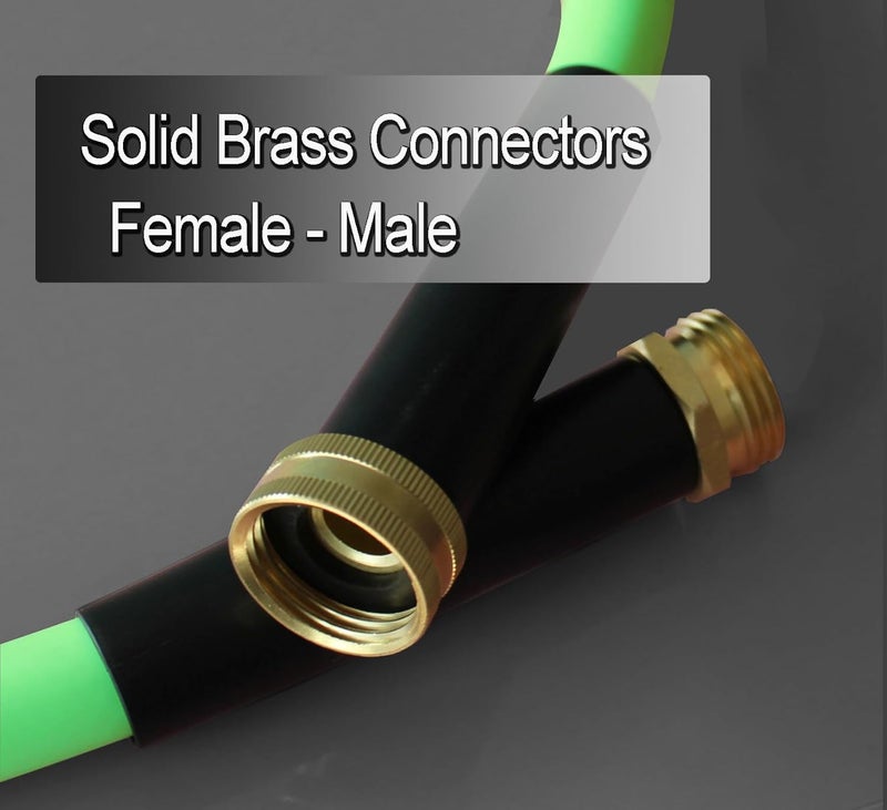 Atlantic Heavy Duty Garden Hose 6 ft x 5/8 Inch Green Water Hose, Short Connection Leader Hose (6 Feet) - Image 3