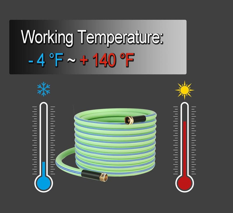 Atlantic Heavy Duty Garden Hose 6 ft x 5/8 Inch Green Water Hose, Short Connection Leader Hose (6 Feet) - Image 5