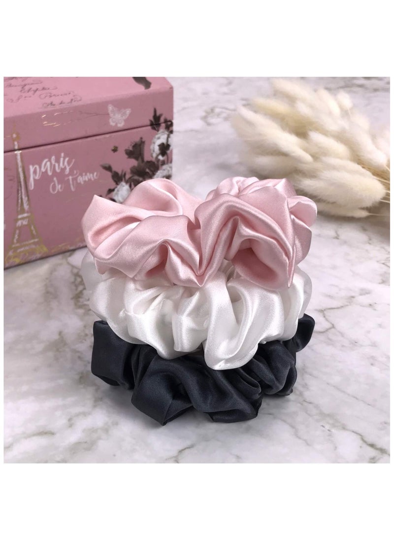 3pack  Hair Scrunchies for Hair Sleep Elastic Hair Accessories Ponytail Holders