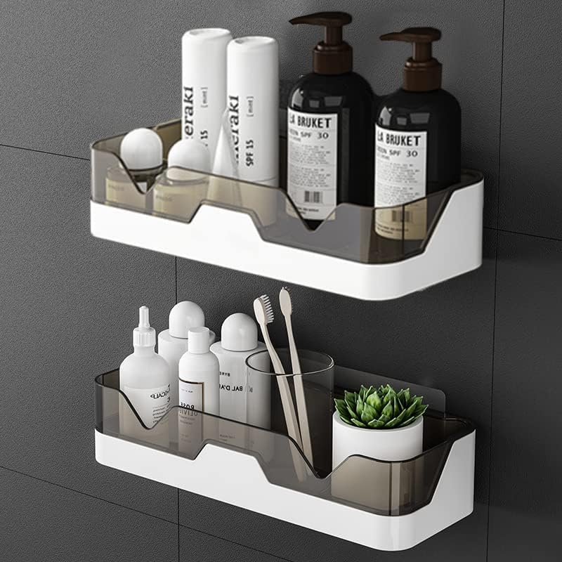 Flipco Shower Caddy Adhesive Shower Shelf for Bathroom 2 Pack Premium Bathroom Wall Organizer No Drilling Shower Organizer - Image 1