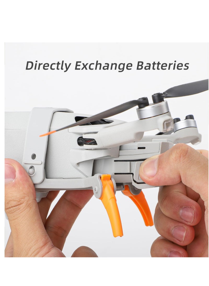 Zikra Landing Gear For DJI Mini 4 Pro Drone, DJI Mini 4 Pro Drone Spider Leg Foldable Extension Kit, DJI Mini 4 Pro Drone Accessories, Orange - Image 5