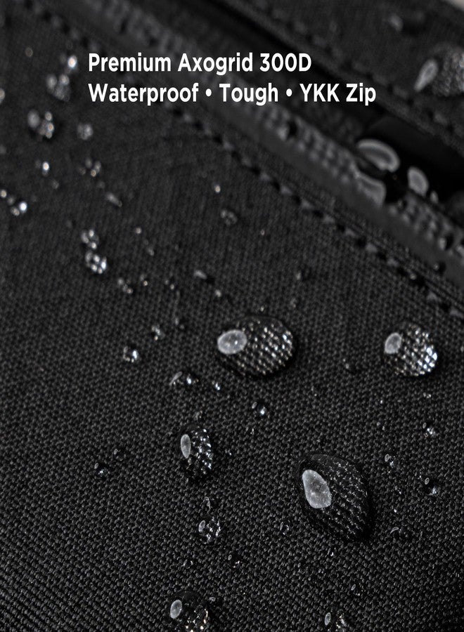 ALPAKA HUB Pouch Pro EDC Organizer - Small Tool Pouch for Electronics, Cables with YKK Zipper, Daily Use and Travel - Black Axogrid 300D Weatherproof UV Resistant Fabric - Image 5