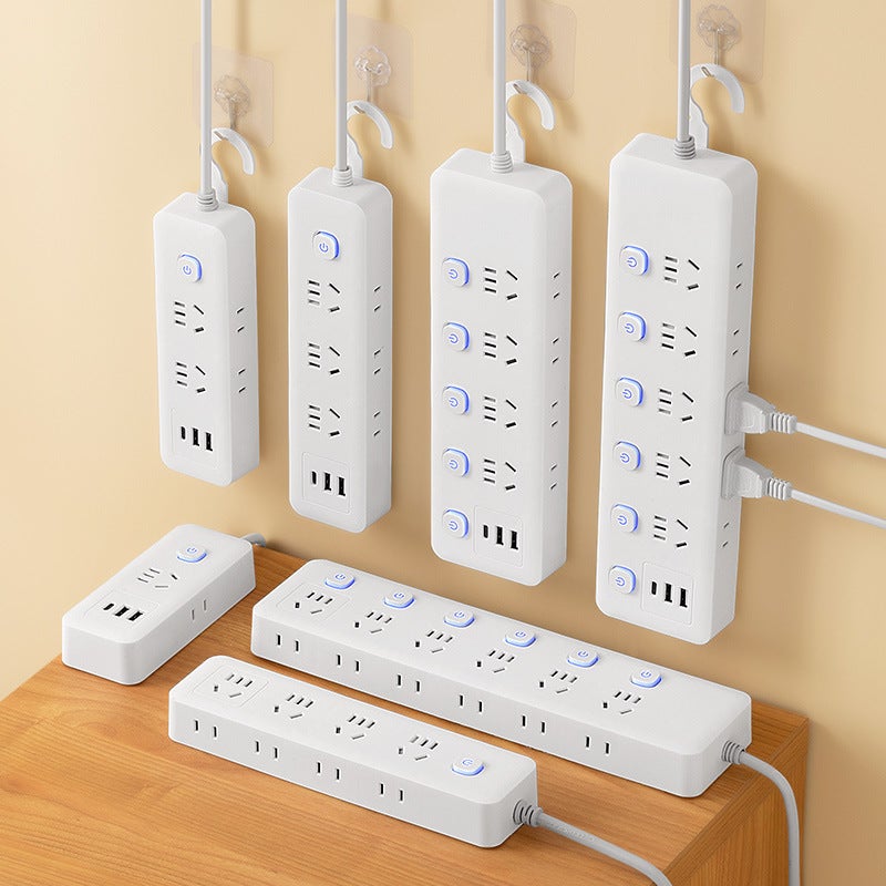 Smart Plug Board 3Usb Socket Porous Plug Panel Multi-Functional Porous Wiring Board Household Tow Board With Wire - Image 4