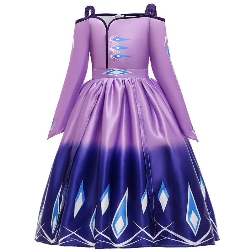 Export New Girls' Long Sleeve Children'S Skirts Dress Aisha Frozen 2 Princess Dress Evening Dress - Image 3
