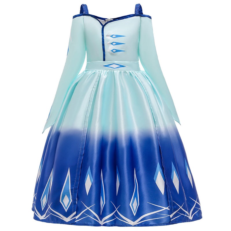 Export New Girls' Long Sleeve Children'S Skirts Dress Aisha Frozen 2 Princess Dress Evening Dress - Image 4