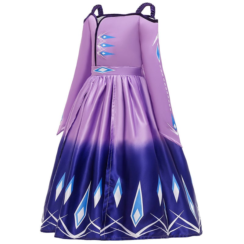 Export New Girls' Long Sleeve Children'S Skirts Dress Aisha Frozen 2 Princess Dress Evening Dress - Image 5
