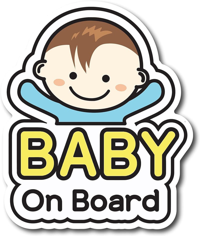 BPA Cute Baby on Board Sticker for Car - Image 1