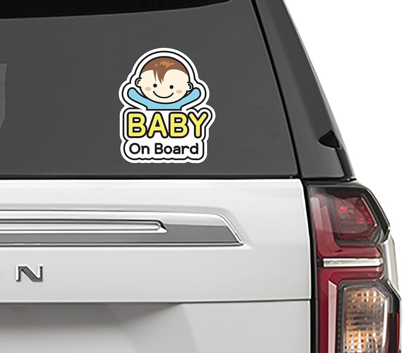 BPA Cute Baby on Board Sticker for Car - Image 2