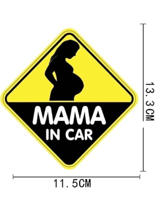 ARS Mama on Board Sign Sticker | Funny Decal for Car Bumpers | By Spoil Your Wall | Size: 11.5x 13.3cm - Image 3