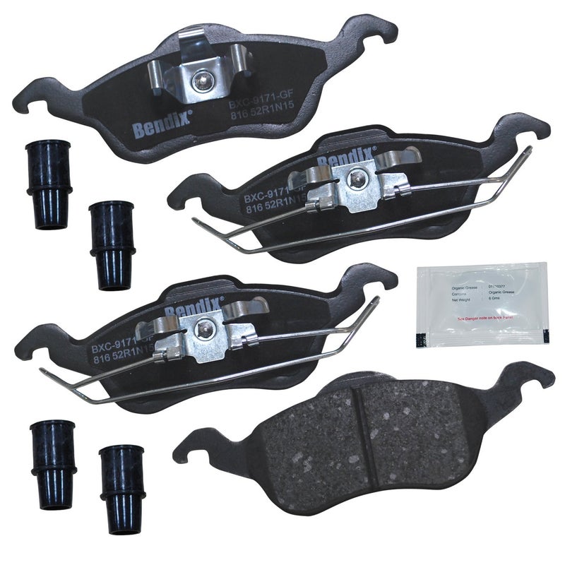 Bendix Priority1 CFC816 Ceramic Front Brake Pads for Ford Focus 2004-2000 - Image 2