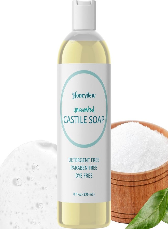 Maple Holistics Castile Soap Liquid Unscented Cleanser - Liquid Castile Soap for Dry Sensitive Skin Care Routine and All Purpose Cleaner with Hydrating Glycerin for Hair and Skin - Hair Face and Body Soap Liquid - Image 1