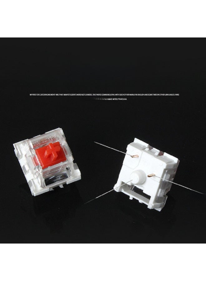 Guetech Mechanical Keyboard Switches Hot Swappable Dustproof Blue Black Red Gold Purple Green White Grey Wood Silent Switches-Color:high Special Purple Axis - Image 3
