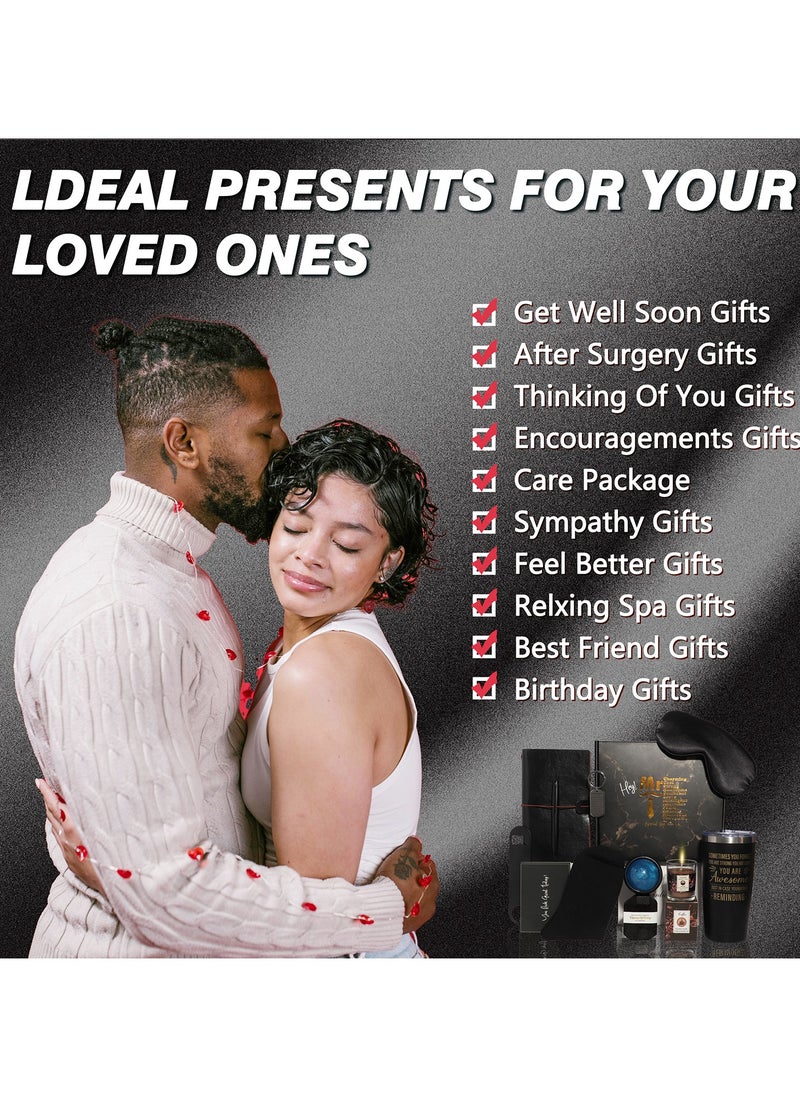 MissTiara - Gift Baskets for Men - Birthday Gift Box Set Contains 12 Items Inspirational Gifts Relaxing Spa Treatment Packages for Men Friendship Friend Gifts for Men - Image 1