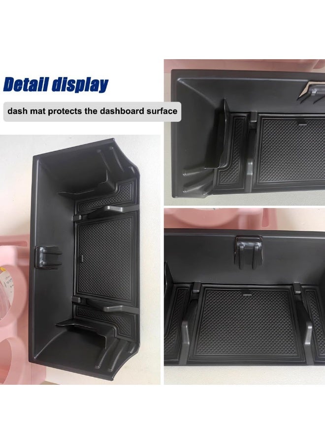 متوافق مع اكسسوارات لاند روفر ديفندر 2020-2023 علبة منظم وحدة التحكم المركزية لدافيندر 90 110 130 صندوق تخزين داخلي مع رف النظارات / موقف الهاتف (منظم تغيير التروس) - Image 3