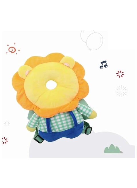 Baby Head and Back Protection Safety Pillow, Multi Shape (Lion)