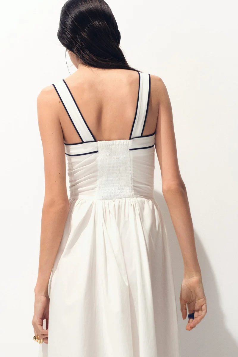 H&M  Flared-skirt cotton dress for Women | Best Price UAE