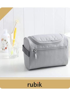 Toiletry Bag with Hanging Hook, Toiletries Kit Organizer for Travel Accessories, Makeup, Shampoo, Cosmetic, Personal Items, Bathroom Storage for Men Women - Grey - pzsku/Z56FC9A20B82599142895Z/45/_/1684920372/47741dae-efb2-4abd-90f4-67fd6d8d9c96