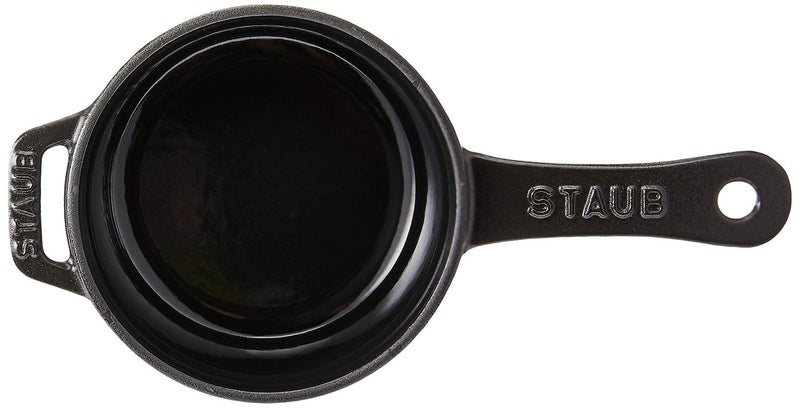 Staub Cast Iron 0.25-qt Mini Saucepan - Matte Black, Made in France - Image 5