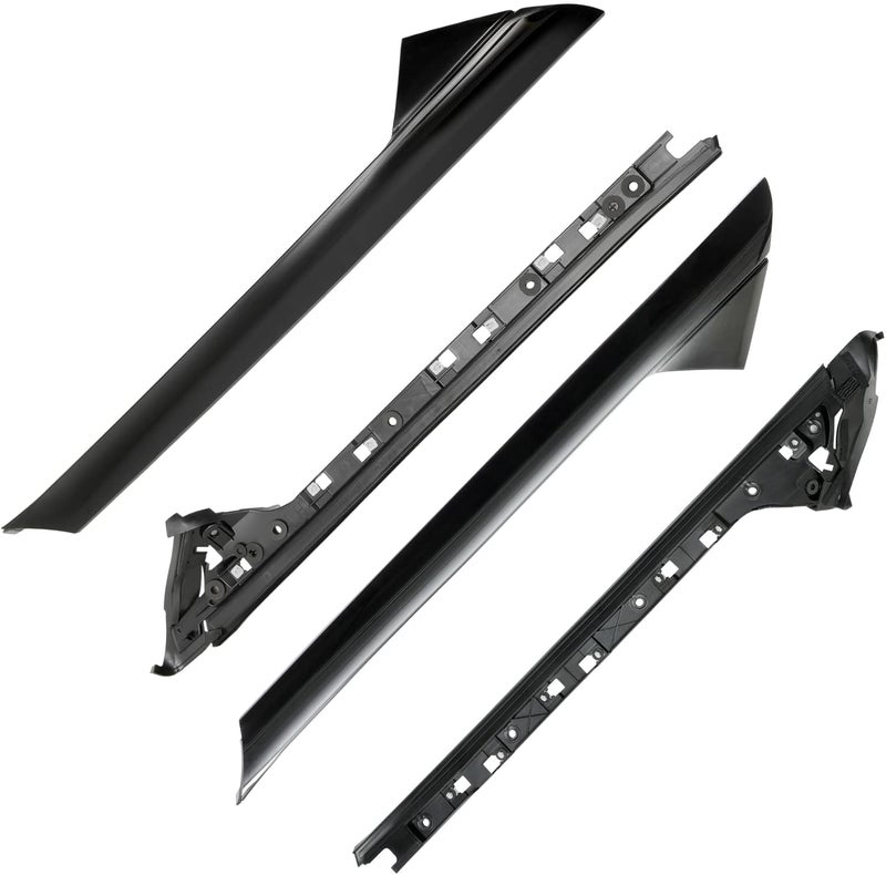 Gledewen A-Pillar Trim Molding Windshield Set for 2011-2019 Ford Explorer - Left & Right, Outer & Inner - Image 1