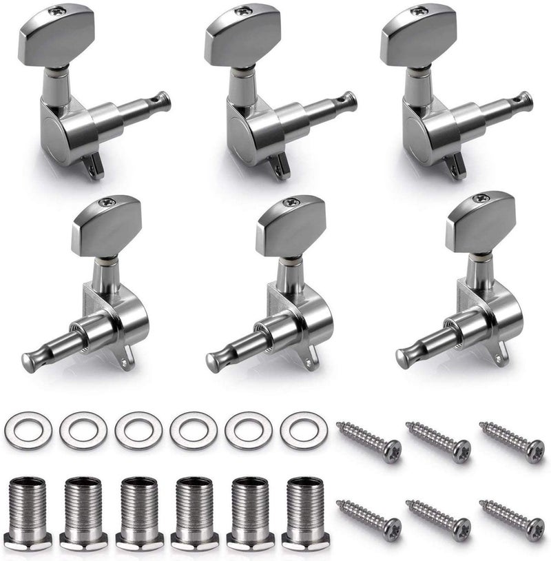 IMAGINEA Guitar Key String Tuning Pegs Tuner Machine Heads Knobs Guitar String for Electric or Acoustic Guitar (3 Left + 3 Right) - Image 1