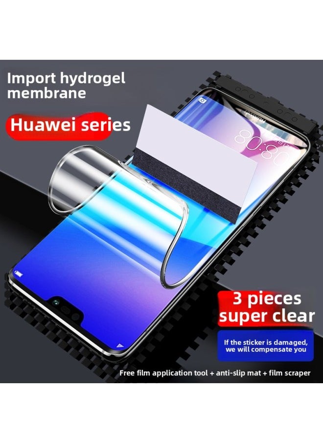 Generic - For Huawei Nova3 Phone Film Nova3i Tempered TPU Film Nova3e Full Screen Nove HD Note-Colour:Imported Hydrogel Soft Film [super Clear Without White Edges] Free Film Artifact♦3 Slices♦Damage Compensation Guaranteed-Size:For Huawei Nova 3i - Image 1
