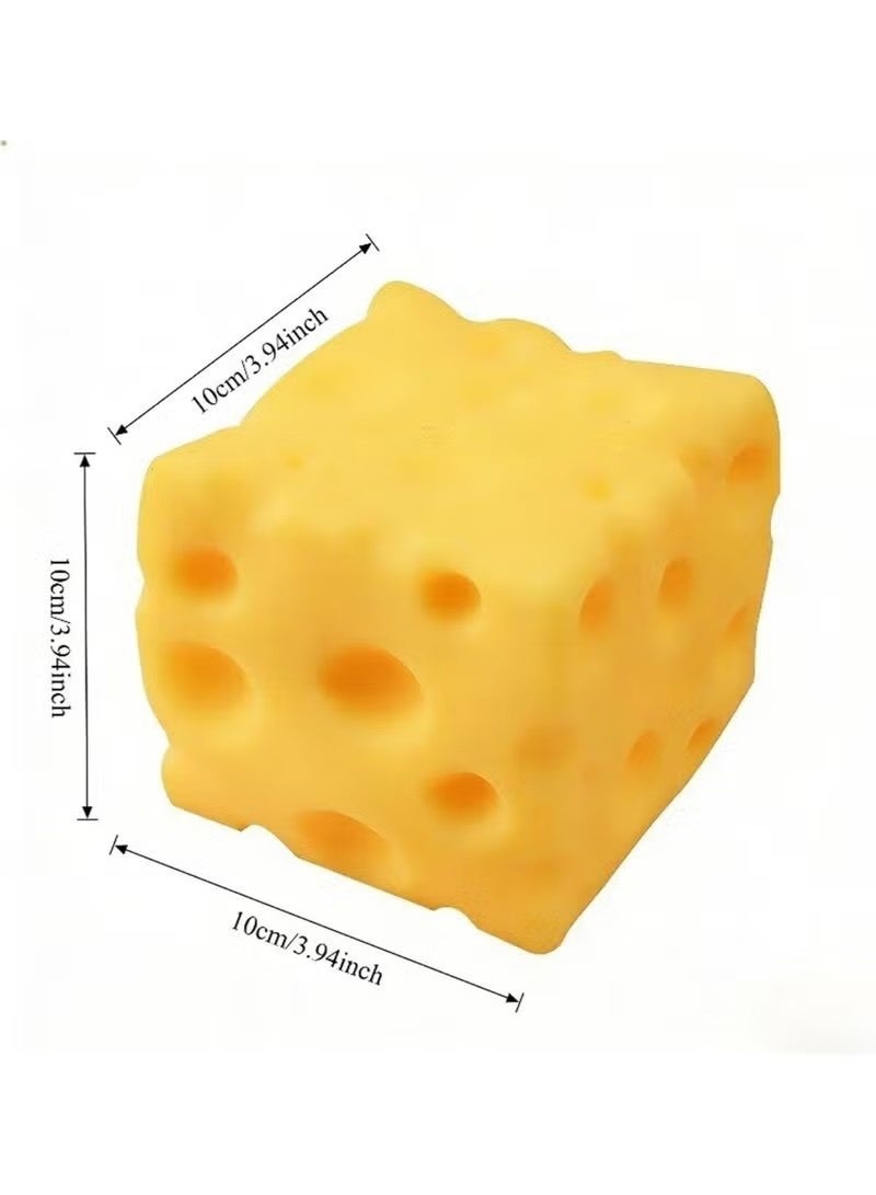 Uliova Extra Large Cheese Squishy Toy Slow Rising Stress Relief Squeeze Ball, Realistic Sensory Fidget Toy For Adults Kids, Funny Gift - Image 5