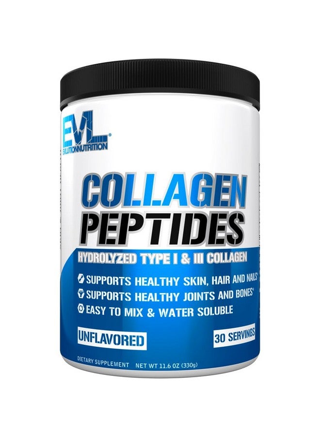 Evlution Nutrition Collagen Peptides Powder, Premium Hydrolyzed Collagen to Support Healthy Skin, Hair, Bones, Joints, Nails & More (30 Servings) - Image 1