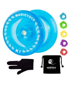 High Performance Responsive Yoyo for Kids Crystal Blue Easy to Use Durable ABS for Practice