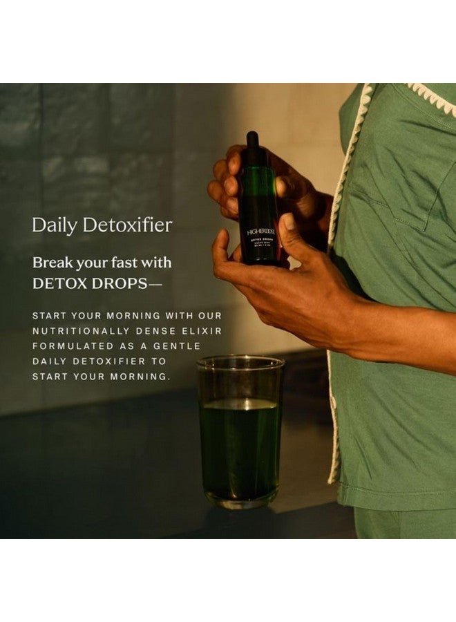 HIGHERDOSE قطرات ديتوكس من هاير دووز - قطرات ماء الكلوروفيل السائلة لدعم الديتوكس اليومي وتعزيز توهج البشرة الطبيعي - تركيبة مدعومة بالنباتات مع حليب الشوك، عصير الشمندر، المغنيسيوم والمعادن (2 أونصة) - Image 4